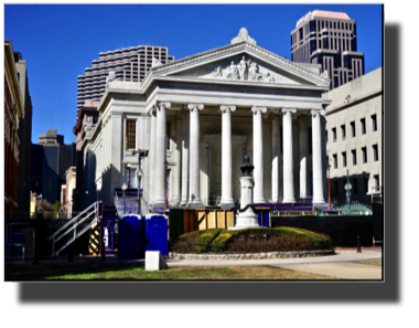 Gallier Hall.The street is made ready for the Nardi Gras parade. 
DSC02962.jpeg