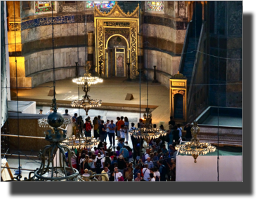 Ayasofya - The mihrab stands where the altar was earlier.
DSC05517.JPG